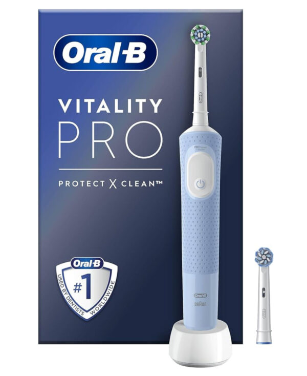 Oral-B Vitality Pro Electric Toothbrushes Adults, 1 Handle, 2 Toothbrush Heads.