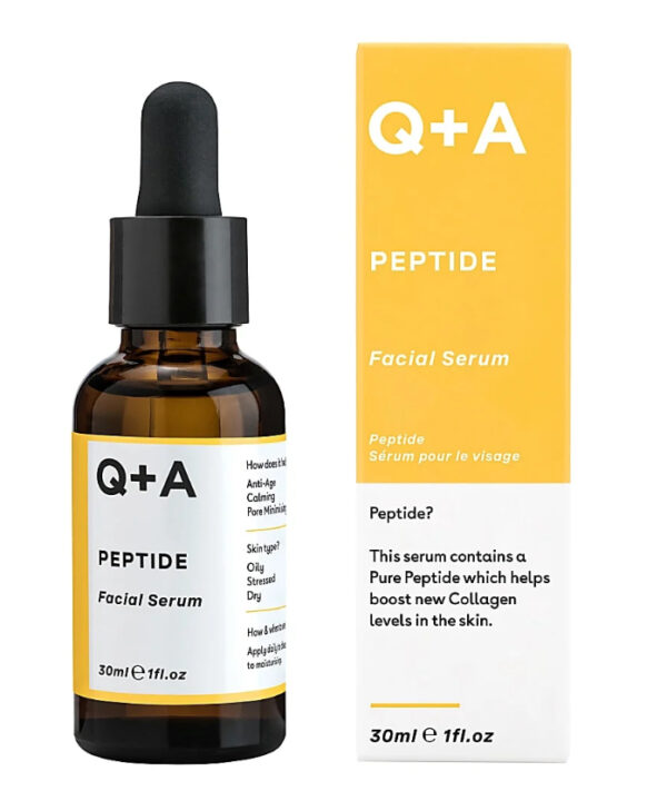 Q+A Peptide Facial Serum – Anti-Aging Face Serum for Revitalized 30ml